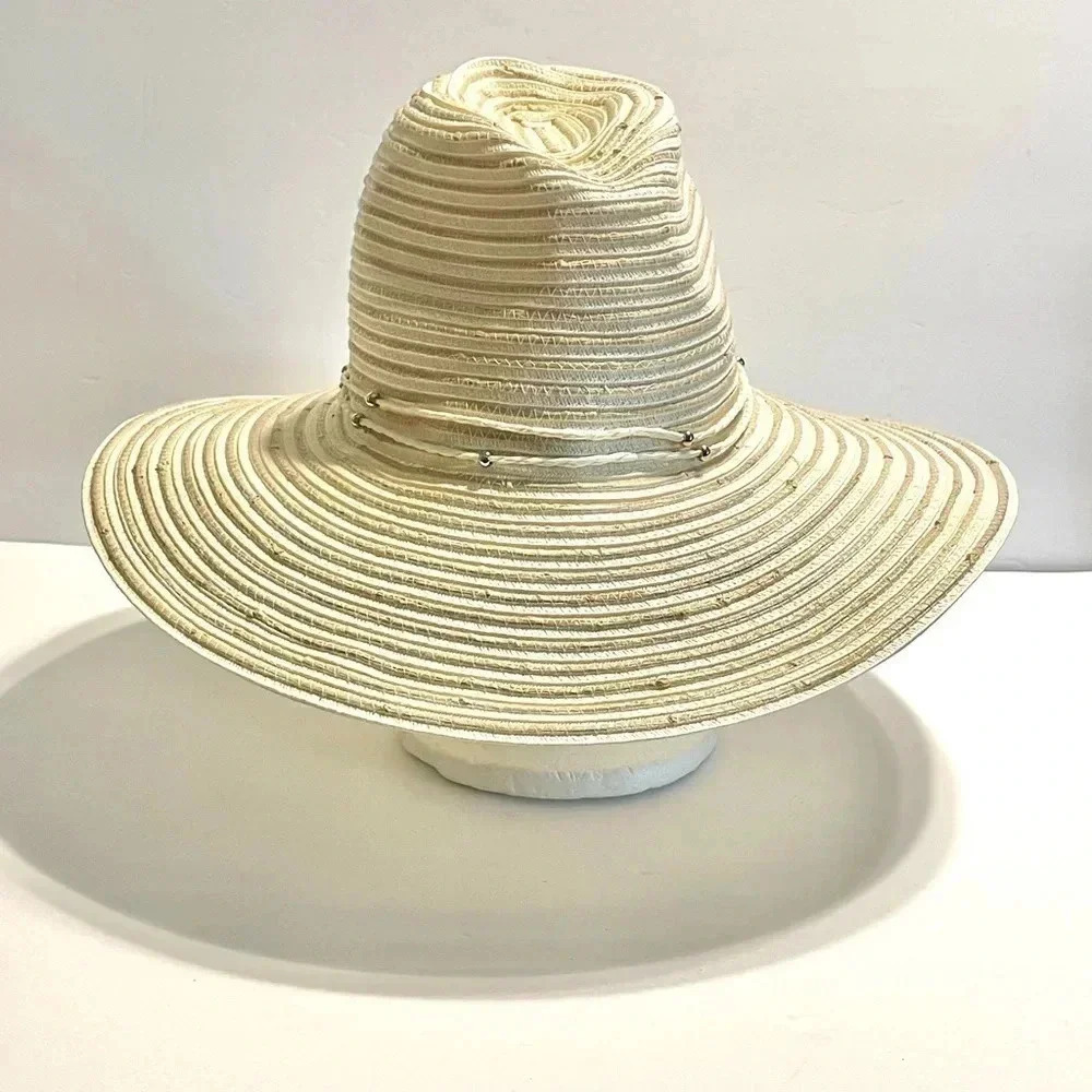 Nordstrom Adjustable Woven Straw Sun Hat Natural Women’s OS One Size NEW
